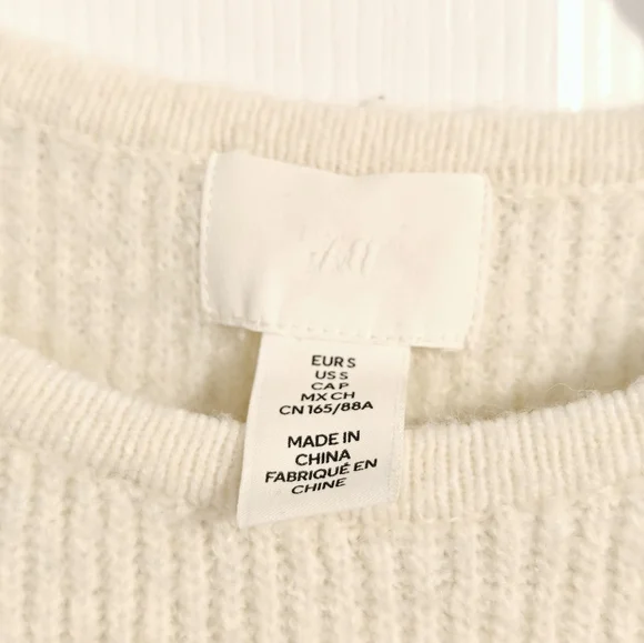 H&M Rib Knit Peplum Top - Picture 3 of 4